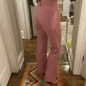 Pink corduroys